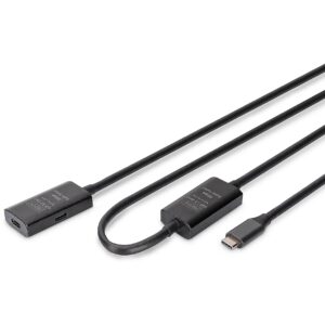 Digitus | Active USB 3.2 Gen1 5G extension cable | DA-73109 | USB-C to USB-C DA-73109 4016032497394