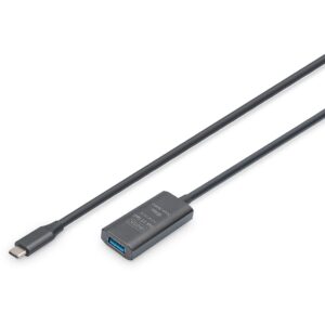 Digitus | Active USB 3.2 Gen1 5G extension cable | DA-73110 | USB-C to USB-A DA-73110 4016032497400