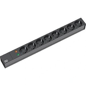 Bachmann power strip 19 " 1U 333.534 - 8x socket outlets 333.534 4016514019472