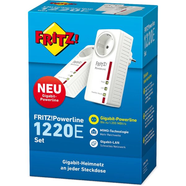 AVM FRITZ POWERLINE 1220E SET DE FH 20002737 4023125027376