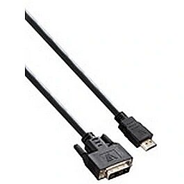 V7 HDMI TO DVI-D CABLE 2M BLACK M/M 100PCT COPPER CONDUCTOR V7E2HDMIDVID-02M 4038489023094