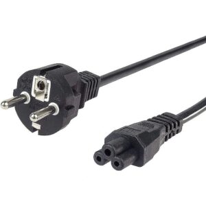 Wortmann Kabel Netz 3 pol. SchuKo -> Kleeblatt Stecker gerade 0