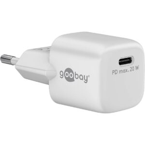 Goobay USB-C™ PD Schnellladegerät Nano (20 W) weiß 65404 4040849654046