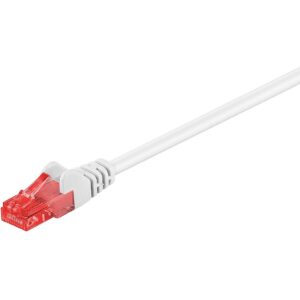 Goobay Patch Cable | 68633 CAT 6 U/UTP | PVC | Cable length: 1 m | White 68633 4040849686337