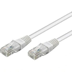 Goobay Patch Cable | 68637 CAT 6 U/UTP | PVC AWG 24/7 | Cable length: 5 m | White 68637 4040849686375