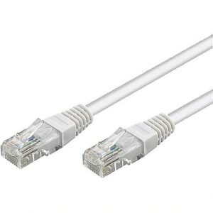 Goobay Patch Cable | 68638 CAT 6 U/UTP | PVC AWG 24/7 | Cable length: 7.5 m | White 68638 4040849686382