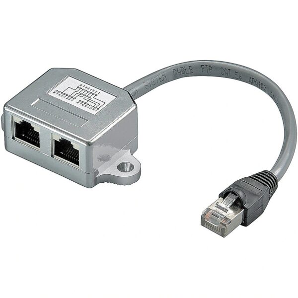 Goobay RJ45 T-Adapter CAT5 St->2xBu 68908 4040849689086