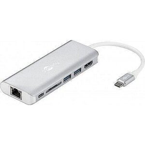 Goobay USB-C Premium Multiport-Dock 76788 Silver 76788 4040849767883