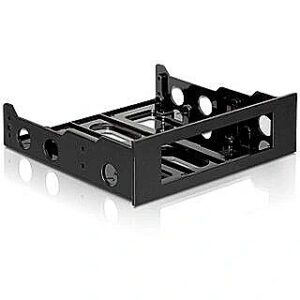 Delock plastic mounting frame for 3.5&apos;&apos; drive in 5.25&apos;&apos; bay black color 18136 4043619181360