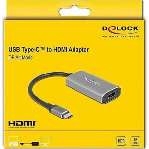 Delock USB Type-C Adapter zu HDMI (DP Alt Mode) 8K mit HDR Funkion 62632 4043619626328