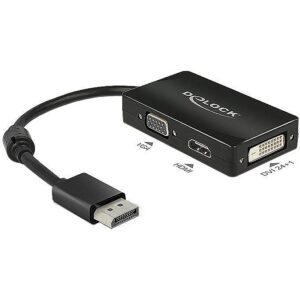 Delock Displayport 1.1 M to VGA/HDMI/DVI F 62656 4043619626564