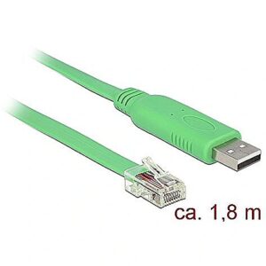 Delock USB2.0 Adapt.>1x RS-232 RJ45 - USB 2.0 Type A St-St. 62960 4043619629602