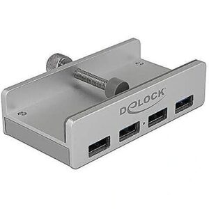 Delock External USB 3.0 4 port hub with locking screw