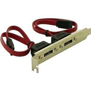 Delock PCI-bracket SATA -> eSATA 2Port 65116 4043619651160