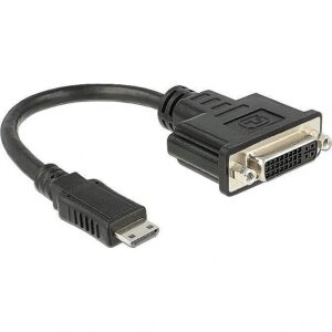 Delock Adap Mini HDMI -> 24+1 St-Bu - 20cm 65564 4043619655649