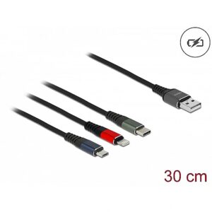 Delock USB-A to MicroUSB/Lightning/USB-C