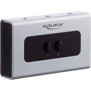 Delock switch jack 3.5mm 2 port manual bidirectional