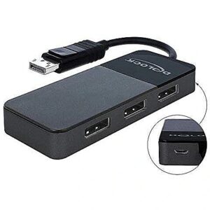 Delock DisplayPort Splitter 1.4 1x DisplayPort> 3x DisplayPort (black