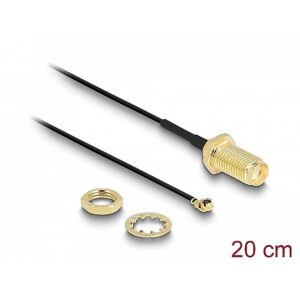 Delock Antenna Cable SMA jack bulkhead to MHF