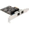 Delock PCIE x1 to 2x RJ45 Gbit 88615 4043619886159