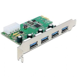 Delock PCI Express -> USB 3.0 4-port NEC Low Profile 89363 4043619893638