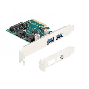 Delock PCI Express x4 card for 2 x external USB 10 Gbps Type-A socket