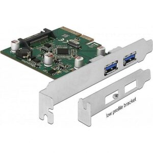 Delock PCIe x4> 2x ext USB 3.1 Gen2 A USB controller 90298 4043619902989