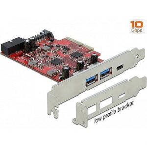 Delock PCIe x4> 1x USB-C / 2xUSB-A / 1xUSB3.0 90492 4043619904921