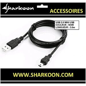 Sharkoon USB 2.0 A-B Mini black 3