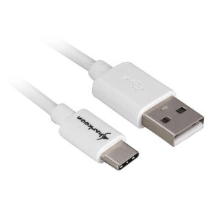 Sharkoon USB 2.0 A - USB C Adapter - white - 0.5m 4044951021642 4044951021642