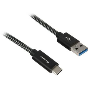 Sharkoon USB 3.1 A-C black / grey 0.5m - Aluminum + Braid 4044951027033 4044951027033