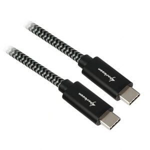 Sharkoon USB 3.1 C-C black / grey 1.0m - Aluminum + Braid 4044951027064 4044951027064