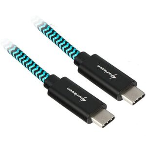 Sharkoon USB 3.1 A-C black / blue 1.0m - Aluminum + Braid 4044951027125 4044951027125