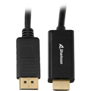 Sharkoon Displayport 1.2 to HDMI 4K Black 1m ACTIVE 4Kx2K 60hz cable adapter 4044951037667 4044951037667