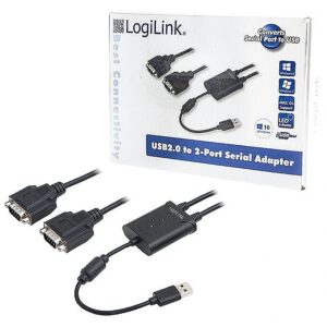 Logilink USB 2.0 to 2x serial adapter AU0031 4052792009026