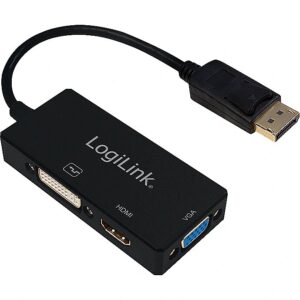 Logilink - 4K DisplayPort to DVI/HDMI/VGA Converter CV0109 4052792046168