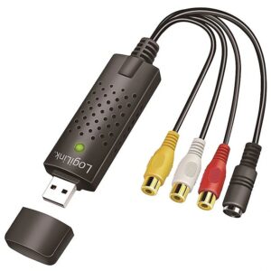 Logilink USB 2.0 > 3xCinch + miniDIN5 (ST-BU) Audio-/ Videograbber Adapter Schwarz VG0030A 4052792072068