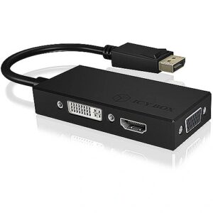 Raidsonic 3-in-1 DisplayPort™ zu HDMI®/ DVI-D / VGA Grafikadapter IB-AC1031 4250078165644