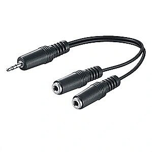 M-Cab 3.5MM JACK ADAPTER 0.2M M/F CABLE M/F 3PIN TO 2X2P STEREO 7200119 4260517930702