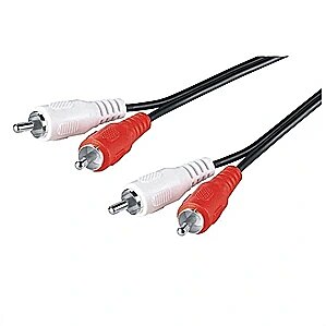 M-Cab RCA CONNECT CABLE L/R 0.5M BK 2X M/M AUDIO 7200186 4260517931372