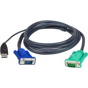 Aten 1.2M USB KVM Cable 3in1 SPHD 2L-5201U 2L-5201U 4710423772540