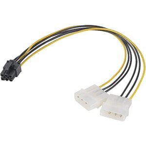 Akasa 4pin Molex to 6pin PCIe adapter AK-CB4-6 4710614523692