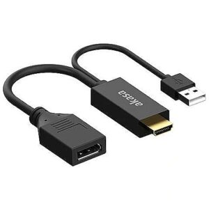 Akasa HDMI to DisplayPort Adapter cable AK-CBHD24-25BK 4710679550053