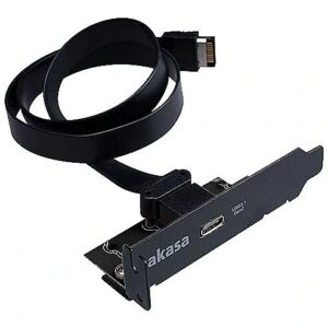 Akasa Low Profile PCI Bracket Cable with USB 3.1 Gen 2 Type-C AK-CBUB37-50L 4710679550251