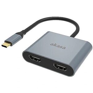 Akasa USB Type-C to Dual HDMI MST Adapter AK-CBCA26-18BK 4710679559735