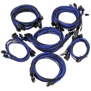 Super Flower Sleeve Cable Kit Pro - schwarz/blau SF-CKP-BKBL 4711213445798