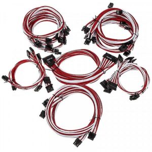 Super Flower Sleeve Cable Kit Pro - weiß/rot SF-CKP-WHRD 4711213445804