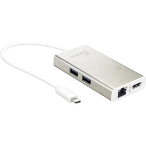 J5create USB-C MULTI-ADAPTER - HDMI/ETHERNET/USB 3.1 HUB/PD 2.0 JCA374-N 4712795081039