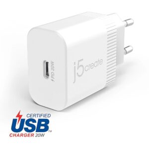 J5create 20W PD USB-C WALL CHARGER - EU JUP1420-EN 4712795085785