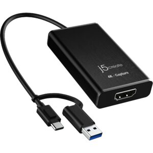 J5create 4K HDMI CAPTURE ADAPTER JVA11-N 4712795086607